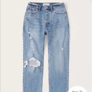 Abercrombie curve love dad jeans